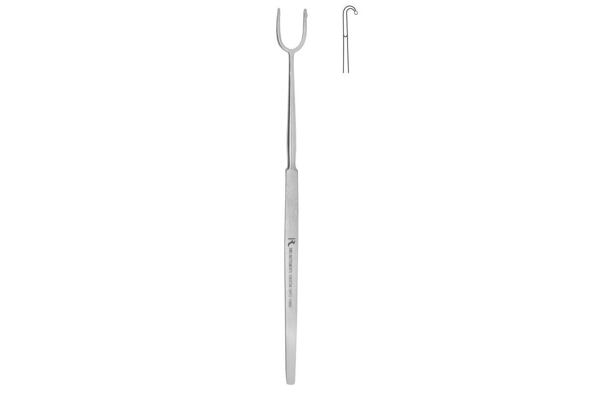 274-Fomon Nasal Hook, 2 Blunt Prongs, 10 Mm Wide, 16.5 Cm Long
