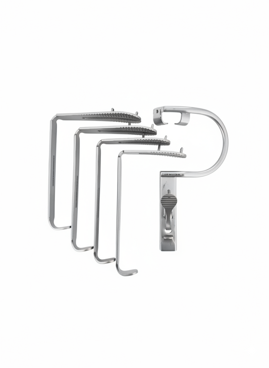 347 -Davis mouth gag, 6'', swivel frame + 4 blade