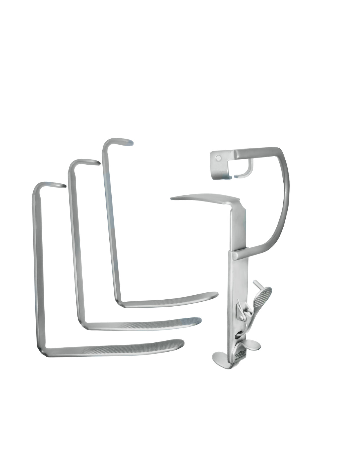 345-Davis-Boyle Mouth Gag Set,Handle + 4 Tongue Depressors