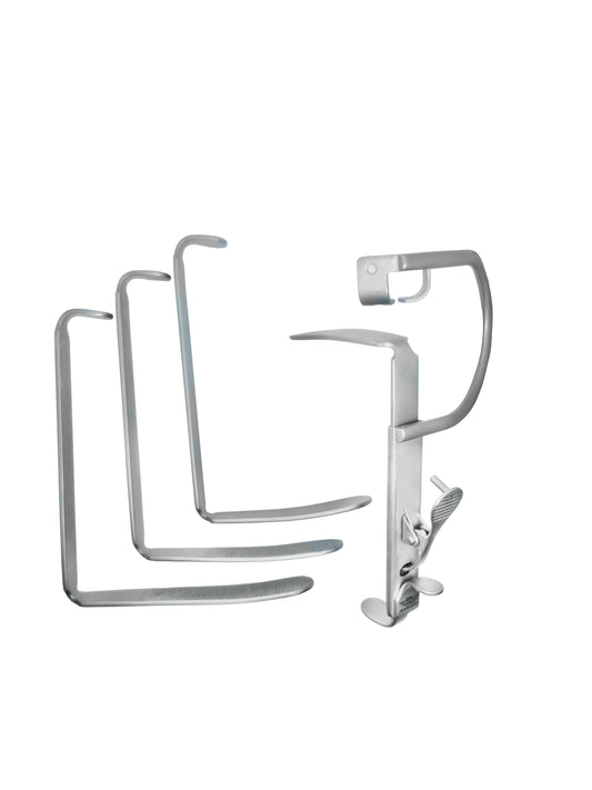 345-Davis-Boyle Mouth Gag Set,Handle + 4 Tongue Depressors