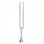 143-Lucae Tuning Fork From Nickel-Plated Steel, With Foot, C = 512 H