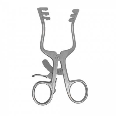 418-Self-Retaining Retractor 3X3 Blunt, Curved, Small Size